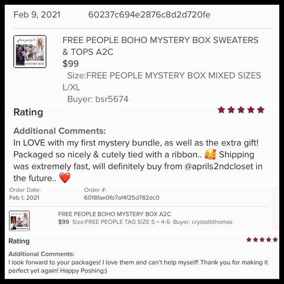 FREE PEOPLE BOHO STYLE MYSTERY BOX A2C - Picture 4 of 16